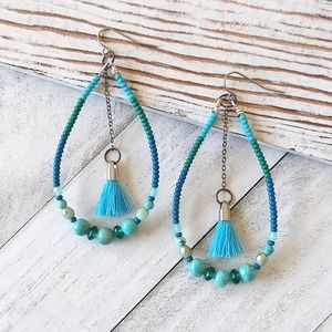 Artisan Jewelry Collection - Calypso Beaded Teardrop Earrings